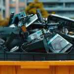 Overflowing Bin of E-Waste Highlights Recycling Needs, Generative AI