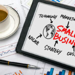 Small,Business,Concept,Diagram,Hand,Drawing,On,Tablet,Pc